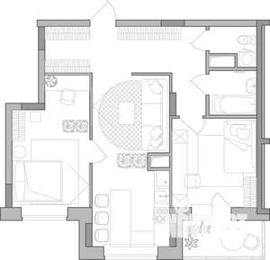 2-к квартира, строящийся дом, 64м2, 5/10 этаж
