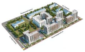 3-к квартира, строящийся дом, 80м2, 3/15 этаж