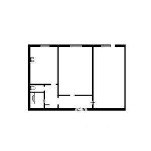 2-к квартира, вторичка, 44м2, 2/12 этаж