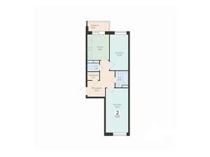 2-к квартира, вторичка, 51м2, 15/17 этаж