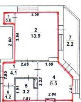 1-к квартира, вторичка, 32м2, 11/20 этаж