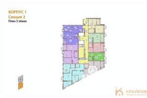 1-к квартира, сданный дом, 40м2, 3/21 этаж