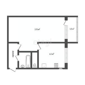 1-к квартира, вторичка, 30м2, 2/5 этаж