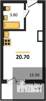 Студия квартира, вторичка, 21м2, 6/17 этаж