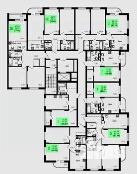 1-к квартира, вторичка, 41м2, 3/9 этаж