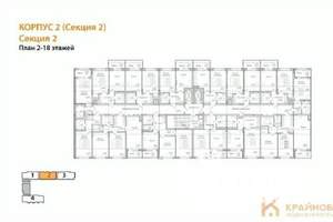 Студия квартира, вторичка, 25м2, 9/18 этаж