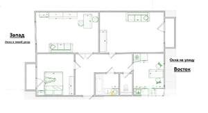 3-к квартира, вторичка, 78м2, 5/5 этаж