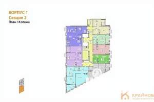 2-к квартира, сданный дом, 62м2, 14/21 этаж