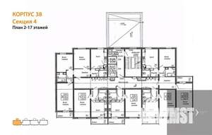3-к квартира, вторичка, 76м2, 4/17 этаж