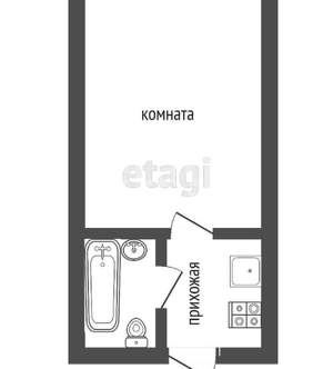 Студия квартира, вторичка, 18м2, 3/5 этаж