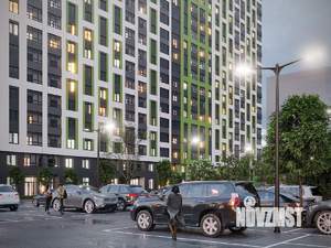 2-к квартира, строящийся дом, 55м2, 21/27 этаж