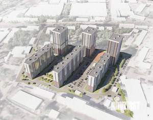1-к квартира, строящийся дом, 36м2, 1/17 этаж