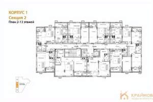 1-к квартира, сданный дом, 46м2, 4/15 этаж