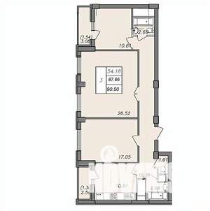 3-к квартира, вторичка, 88м2, 13/13 этаж