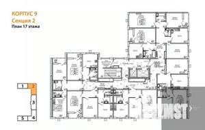 1-к квартира, вторичка, 38м2, 17/19 этаж