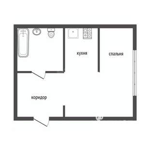 Студия квартира, вторичка, 18м2, 4/9 этаж