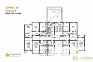 2-к квартира, вторичка, 65м2, 9/17 этаж