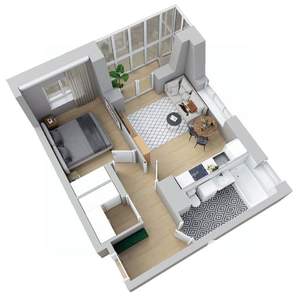 1-к квартира, вторичка, 45м2, 19/25 этаж