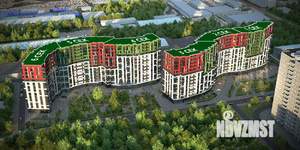 2-к квартира, строящийся дом, 70м2, 8/13 этаж