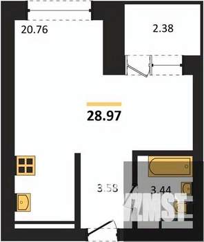 Студия квартира, вторичка, 29м2, 12/28 этаж
