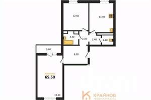 2-к квартира, вторичка, 66м2, 3/17 этаж