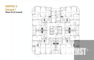 2-к квартира, вторичка, 66м2, 19/25 этаж