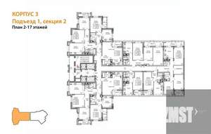 3-к квартира, вторичка, 80м2, 12/25 этаж