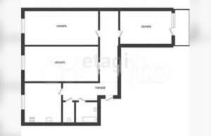 3-к квартира, вторичка, 68м2, 2/10 этаж