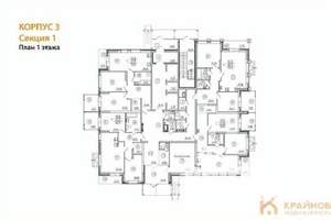 2-к квартира, строящийся дом, 71м2, 1/25 этаж