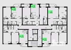 3-к квартира, строящийся дом, 66м2, 9/9 этаж