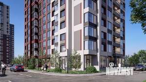 1-к квартира, строящийся дом, 40м2, 6/19 этаж