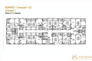 1-к квартира, вторичка, 35м2, 9/11 этаж