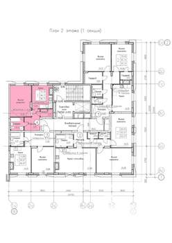 1-к квартира, вторичка, 46м2, 2/9 этаж