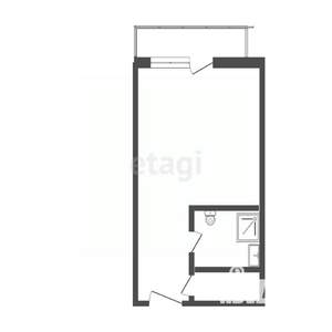 Студия квартира, вторичка, 28м2, 15/17 этаж