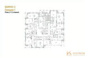 1-к квартира, вторичка, 59м2, 9/25 этаж