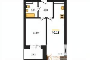 1-к квартира, вторичка, 40м2, 2/28 этаж