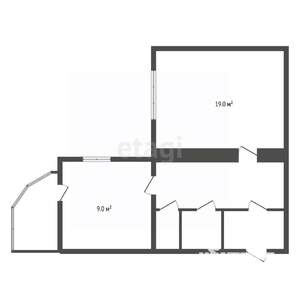 1-к квартира, вторичка, 43м2, 9/13 этаж