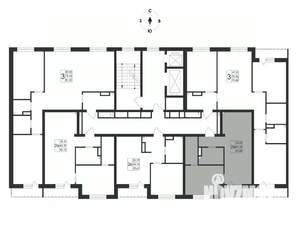 2-к квартира, вторичка, 43м2, 11/17 этаж