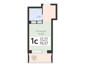 Студия квартира, вторичка, 20м2, 19/23 этаж