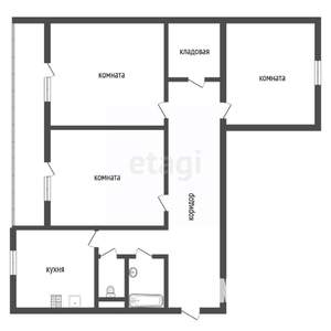 3-к квартира, вторичка, 82м2, 3/6 этаж