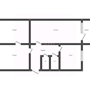 3-к квартира, вторичка, 61м2, 3/5 этаж