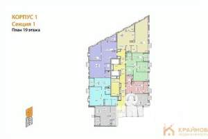2-к квартира, сданный дом, 63м2, 19/21 этаж