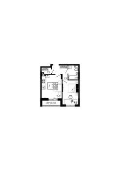 1-к квартира, строящийся дом, 38м2, 2/17 этаж