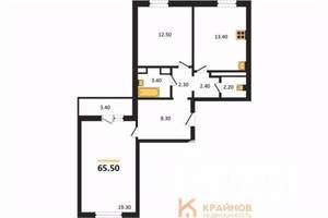 2-к квартира, вторичка, 66м2, 10/17 этаж