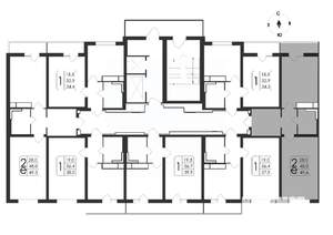 2-к квартира, вторичка, 50м2, 5/19 этаж