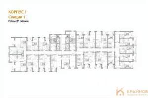 2-к квартира, вторичка, 54м2, 21/28 этаж