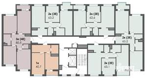 2-к квартира, строящийся дом, 63м2, 3/13 этаж