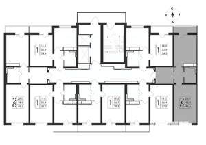 2-к квартира, вторичка, 50м2, 8/19 этаж