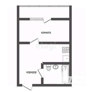 Студия квартира, сданный дом, 27м2, 14/16 этаж