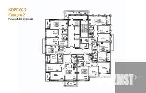 2-к квартира, вторичка, 60м2, 23/25 этаж